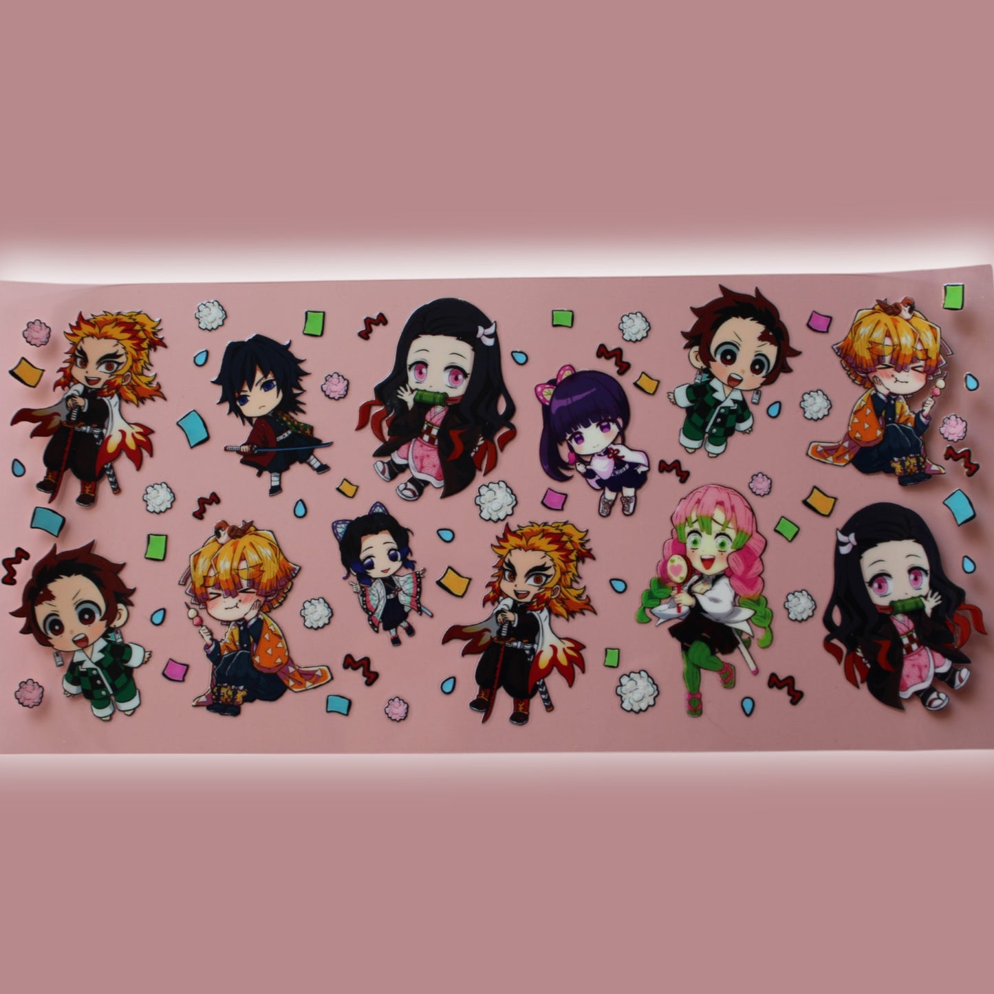 Trinkglas mit Bambus Deckel und Glasstrohhalm | Anime Trinkglas | Demon Slayer Trinkglas | Trinkbecher | Nezuko| Tanjiro | 560ml | 18 uz.