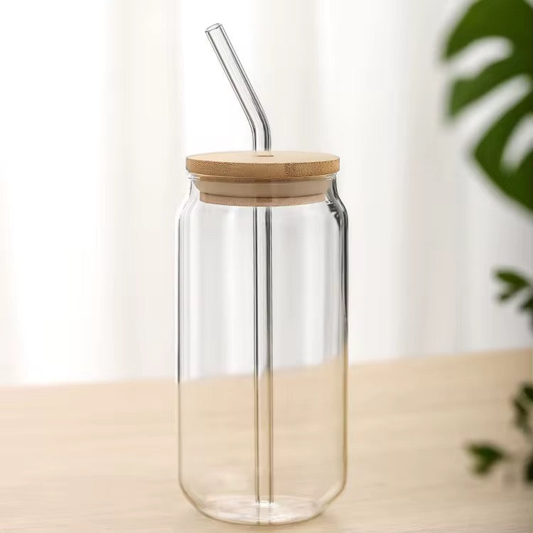 Trinkglas mit Bambus Deckel und Glasstrohhalm | Anime Trinkglas | My Hero Academia Trinkglas | Dabi | Midoriya |Trinkbecher| 560ml| 18 uz.